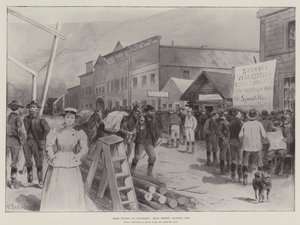 Van Euston naar Klondike, Main Street, Dawson City door Paul Frenzeny